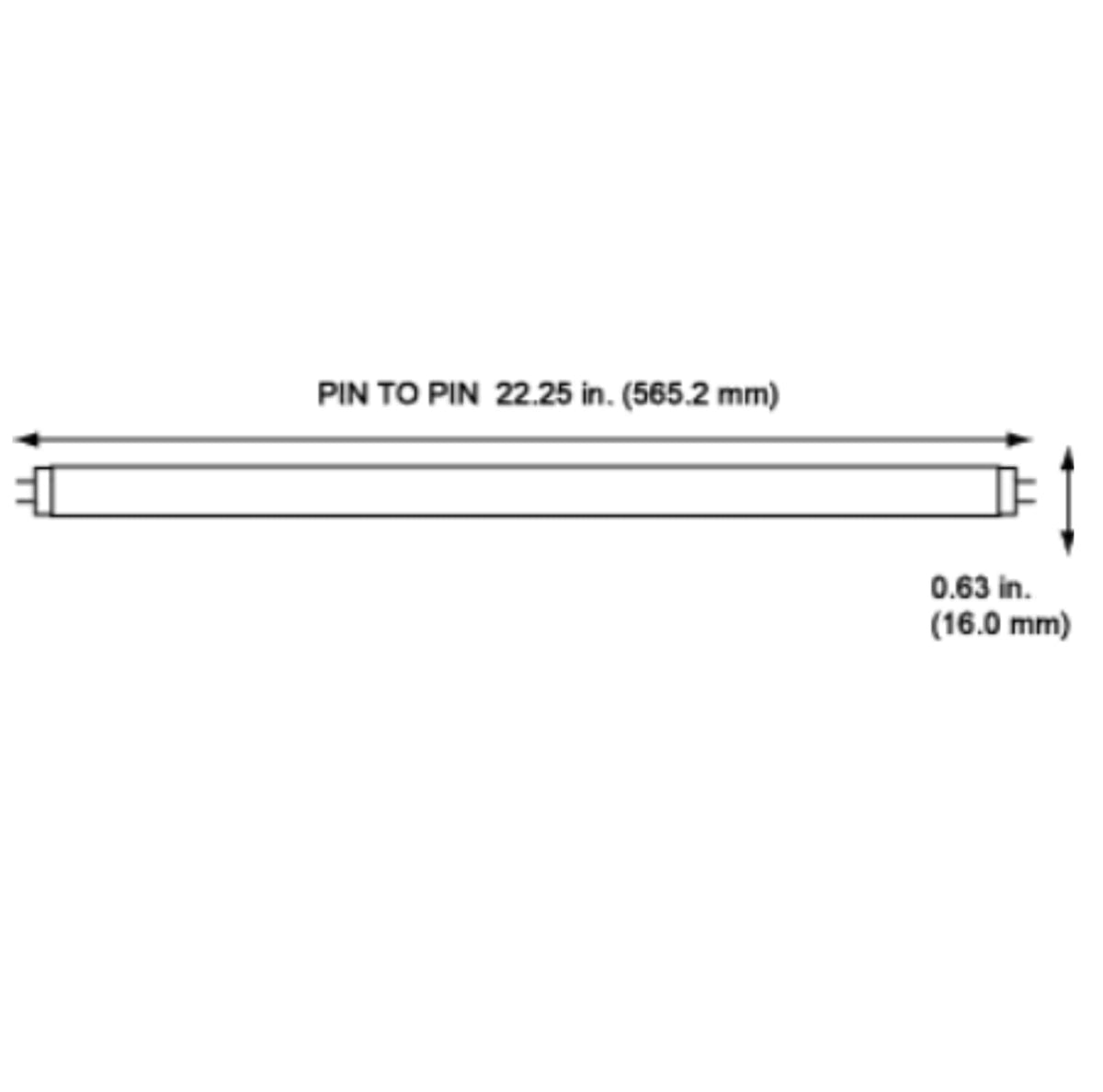24 Inch 24W 3500K T5 Fluorescent Bulb Pack of 10 R199