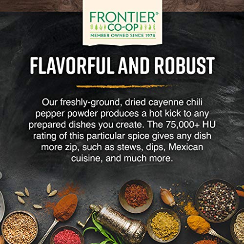 Organic Ground Cayenne Chili Peppers 16 Ounce J826564