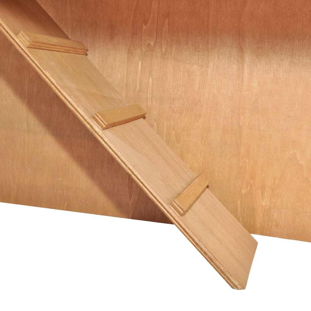 2-Tier Outdoor Rabbit Hutch with Wood Frame and Ramp U613490