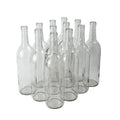 750ml Clear Glass Wine Bottles 12-Bottle Case Q3011