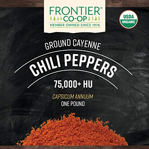 Organic Ground Cayenne Chili Peppers 16 Ounce J826564