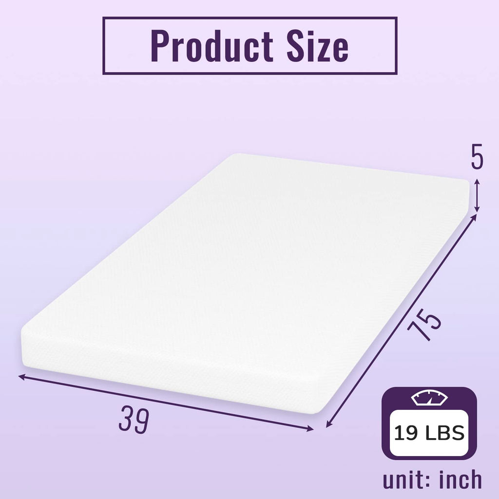 5" Twin Memory Foam Mattress A9050