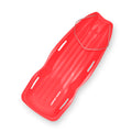 Plastic Toboggan Snow Sled with Pull Rope and Handles H570869