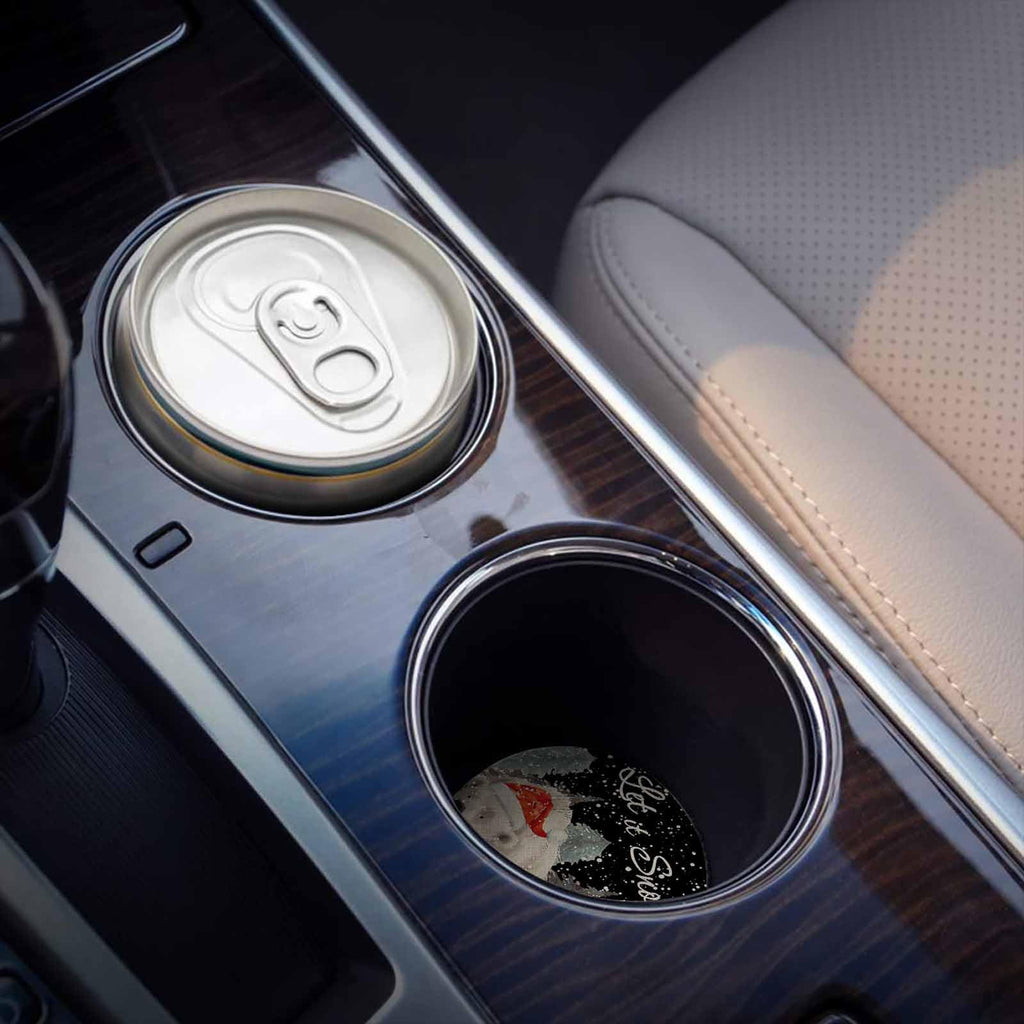 Black Ceramic Car Coasters 6 Piece Set L26105