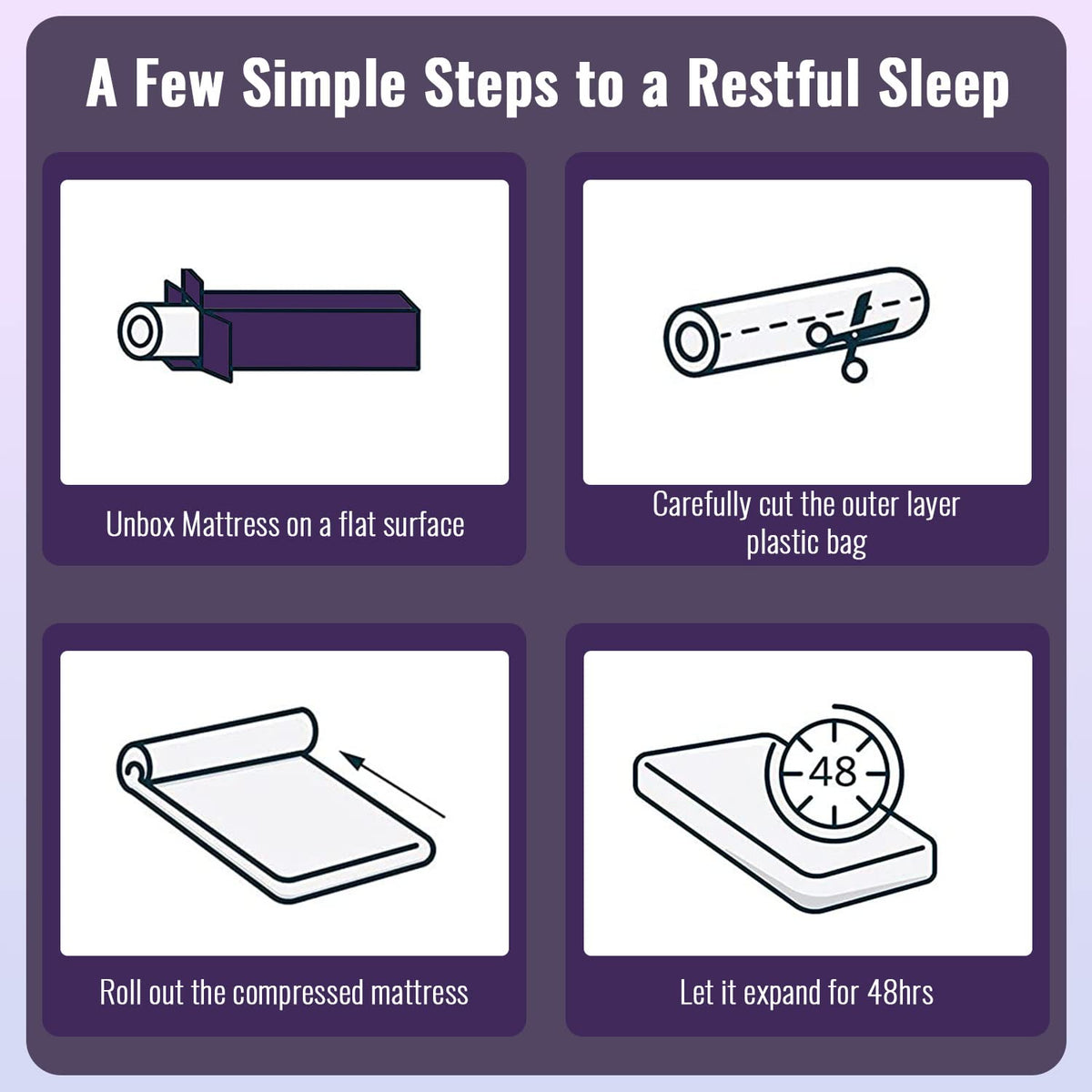 5" Twin Memory Foam Mattress A9050