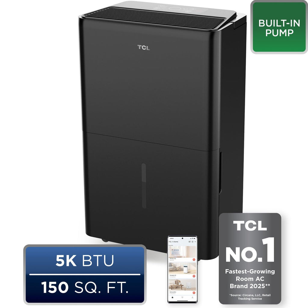 50-Pint Portable Smart Dehumidifier with Pump T911