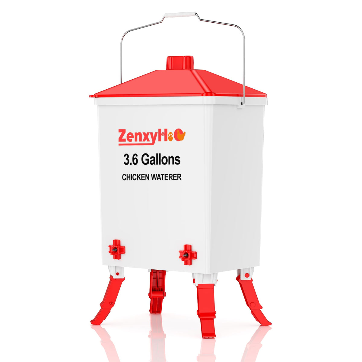 3.6 Gal Chicken Waterer with 4 Water Nipples O989372