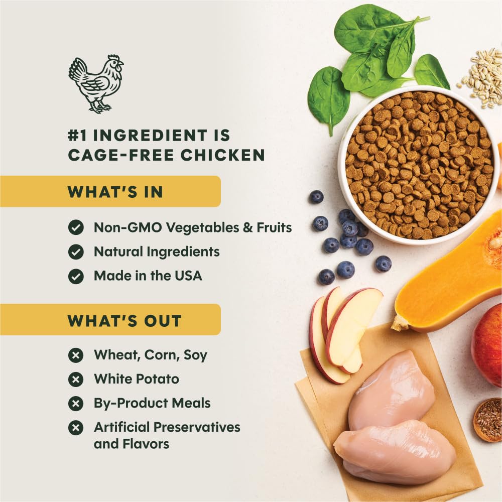 Whole Grain Chicken & Brown Rice Dry Dog Food 25 lb Y8113