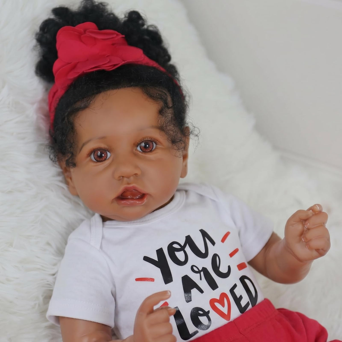 20-Inch African American Reborn Baby Doll L28089