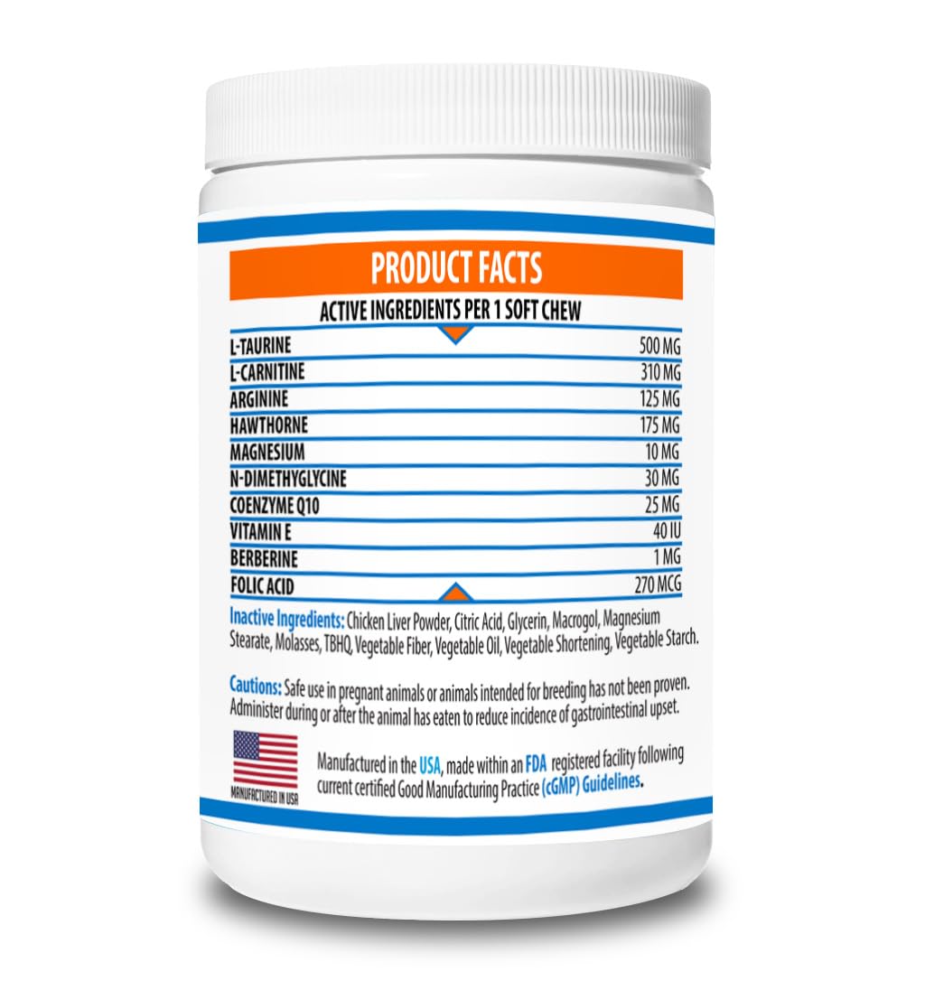 Cardio Support Supplement for Dogs and Cats, 60 Soft Chew Y74179