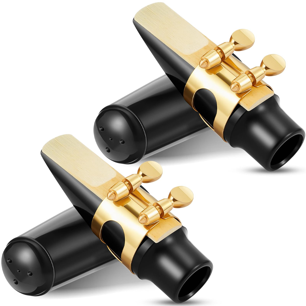 2 Set Alto Saxophone Mouthpiece Kit with 2.5 Reeds Z2161