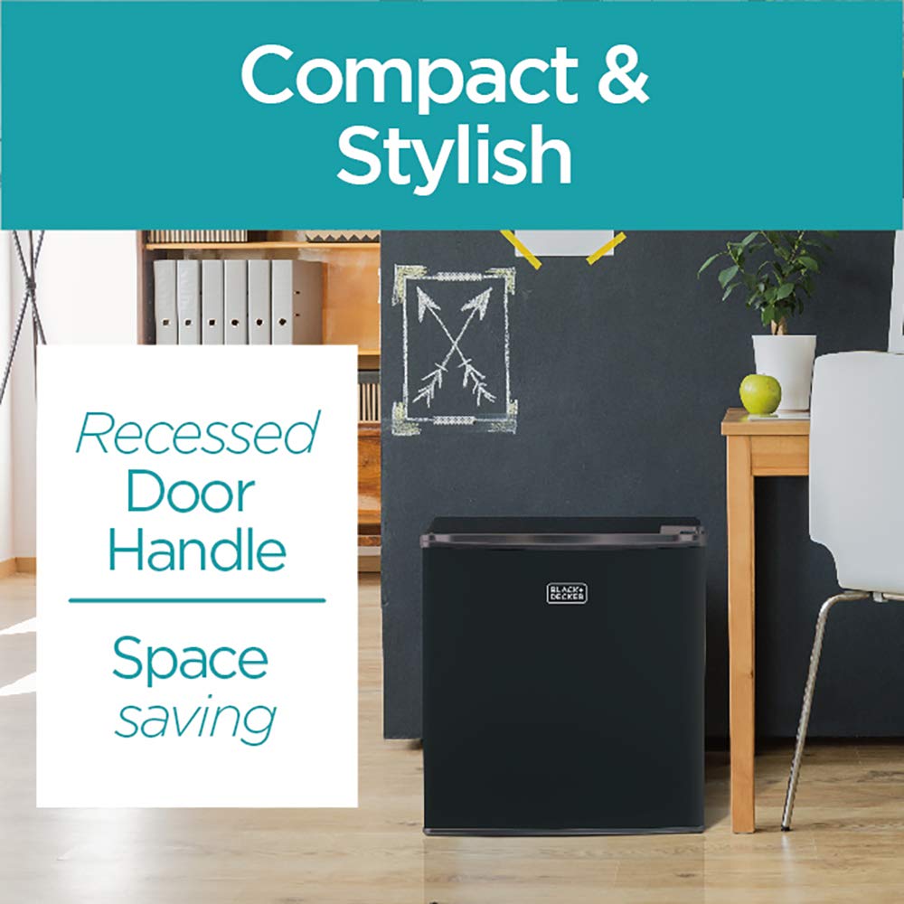 Compact Energy Star Single Door Mini Fridge with Freezer & Ultra-Light Corded Bagless Vacuum Y90368