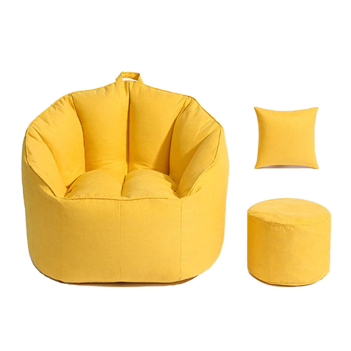 Yellow Bean Bag Chair Cover A655
