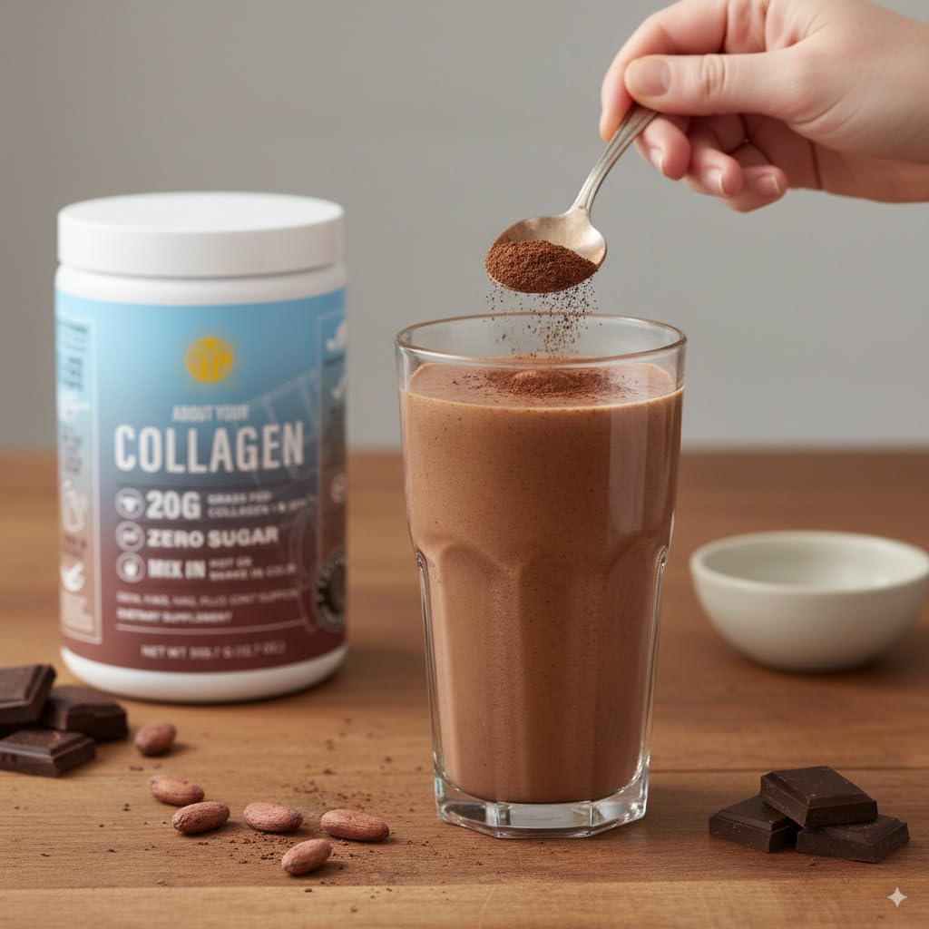 Chocolate Hydrolyzed Type 1&3 Collagen Peptides Powder R520174