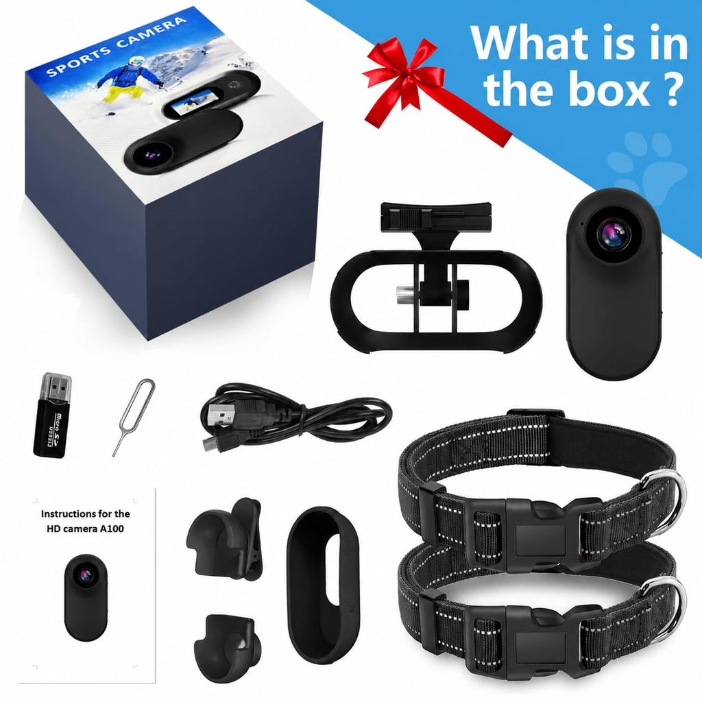 1080P Wireless Mini Pet Camera Collar O4130