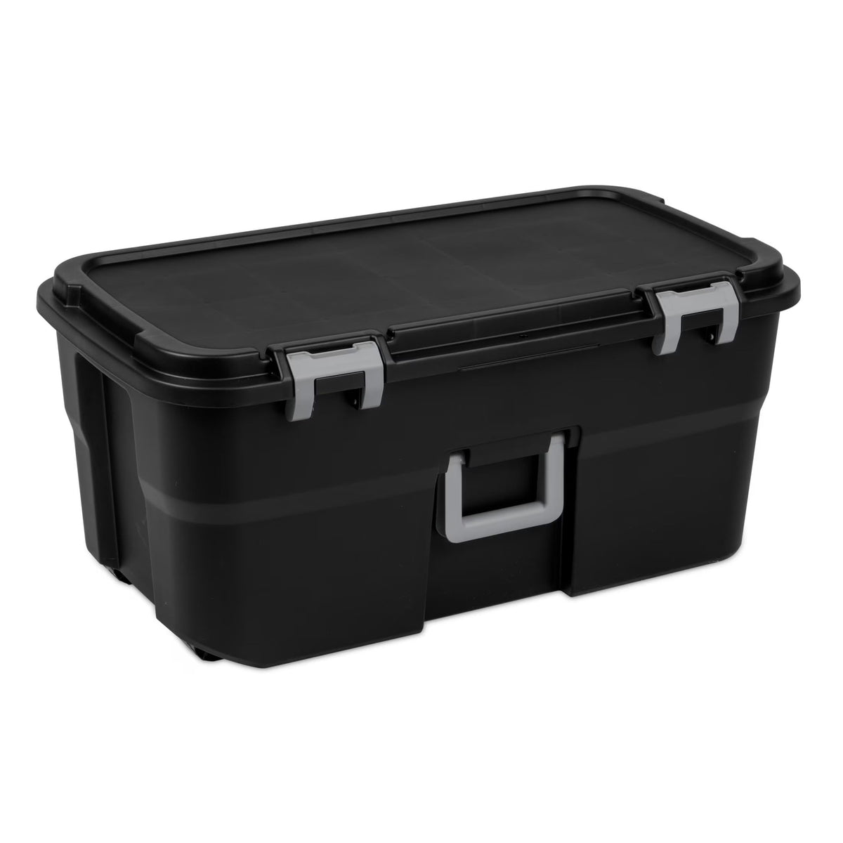 Storage Chest 22 Gal Heavy Duty Lockable Trunk with Wheels S114