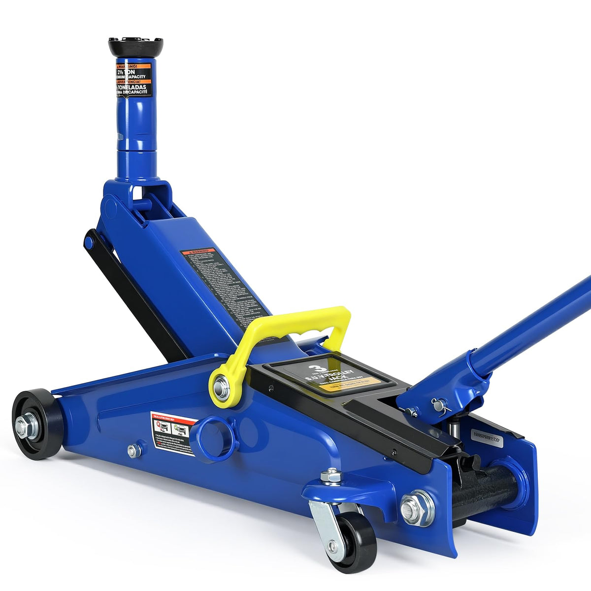 3 Ton Hydraulic Floor Jack, 6000 LBS Capacity, Blue N75375