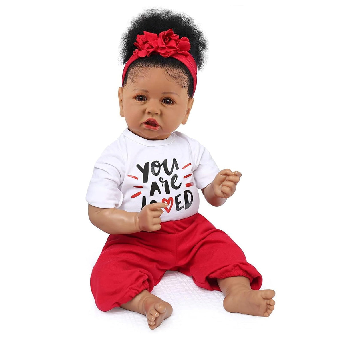 20-Inch African American Reborn Baby Doll L28089