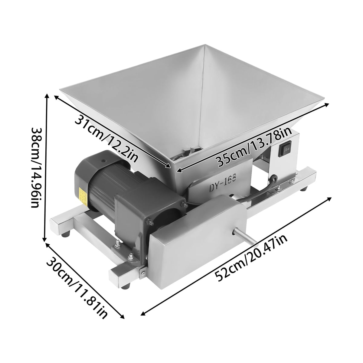 60W Stainless Steel 4L Fruit Crusher H24935