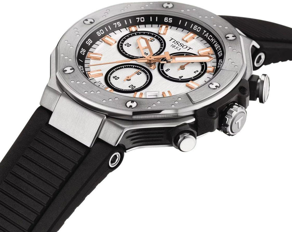 White Dial 45mm Chronograph Men's Watch F123091