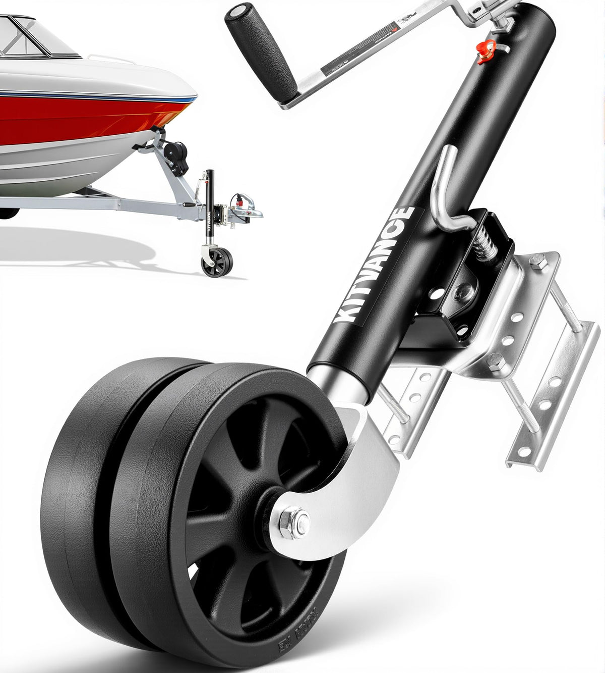 2000 lbs Boat Trailer Jack with 8" Dual Wheels M9141