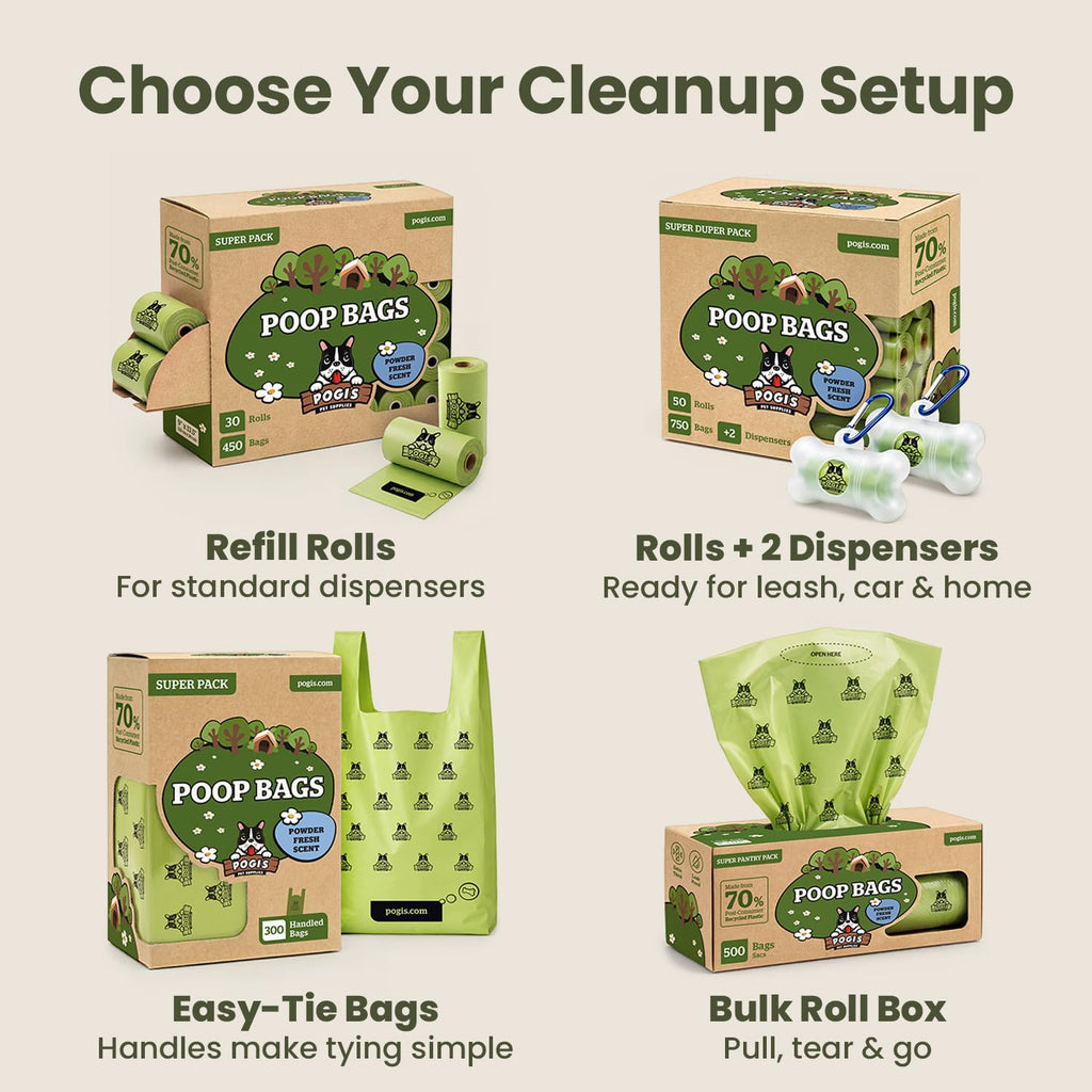 Large Dog Poop Bags, 500 Bags A780