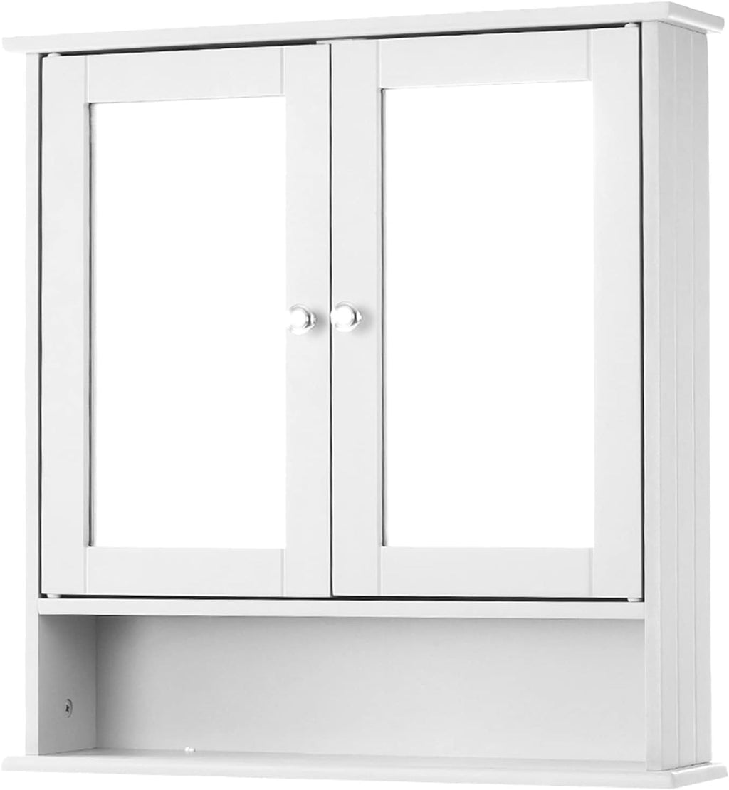 Wall Mount Cabinet with Glass Doors & Shelves Q373535