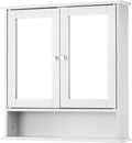 Wall Mount Cabinet with Glass Doors & Shelves Q373535