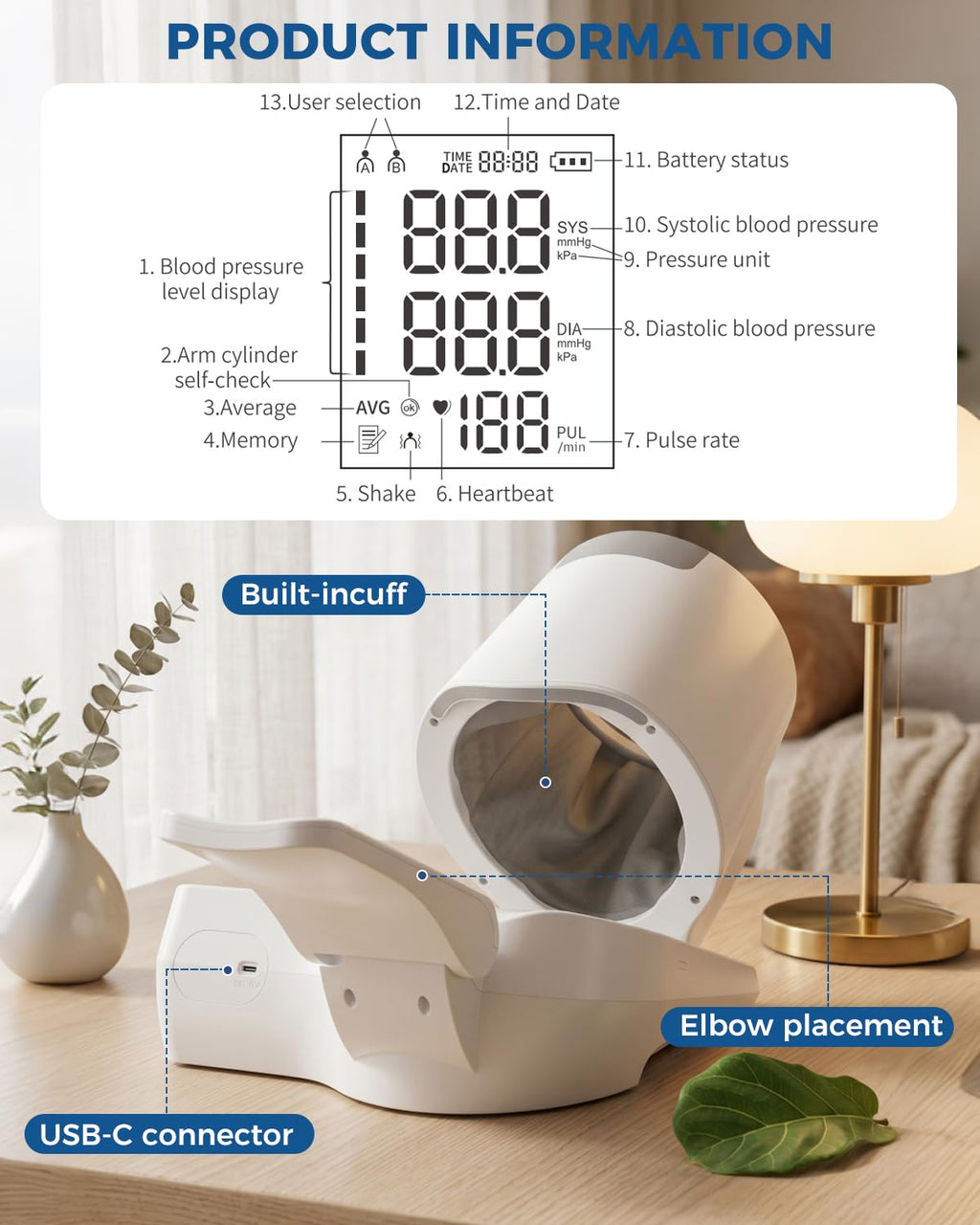 Upper Arm Blood Pressure Monitor B98515