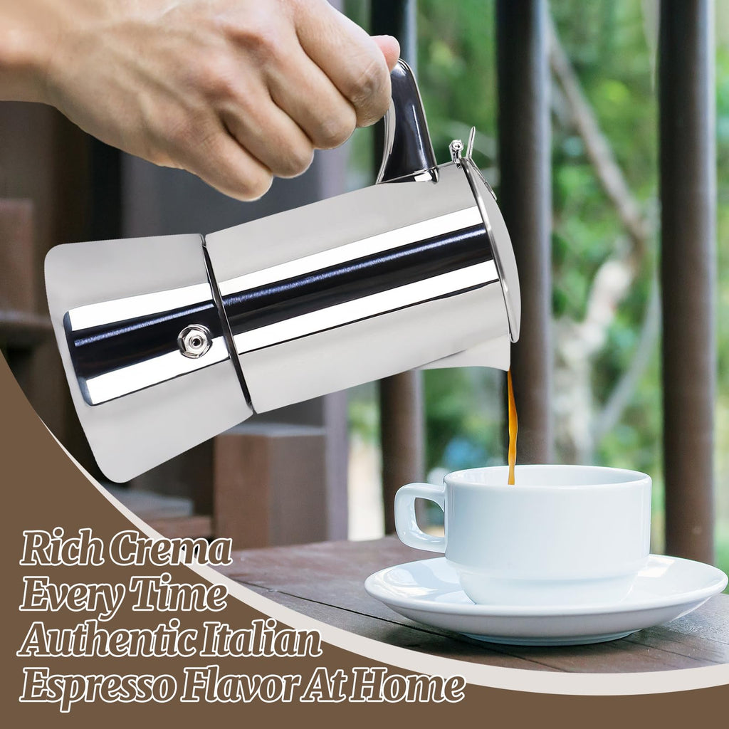 12 Cup 304 Stainless Steel Moka Pot N13268