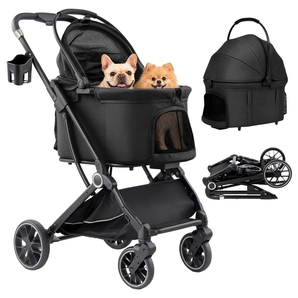 3-in-1 Pet Stroller Black M41311
