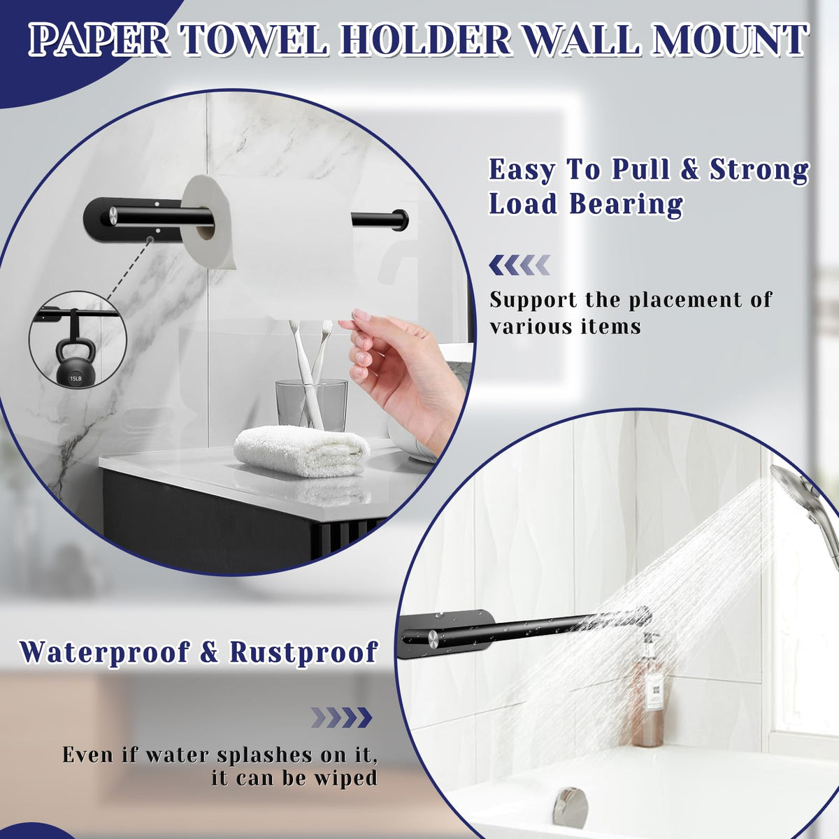 Self Adhesive Paper Towel Holder T375380