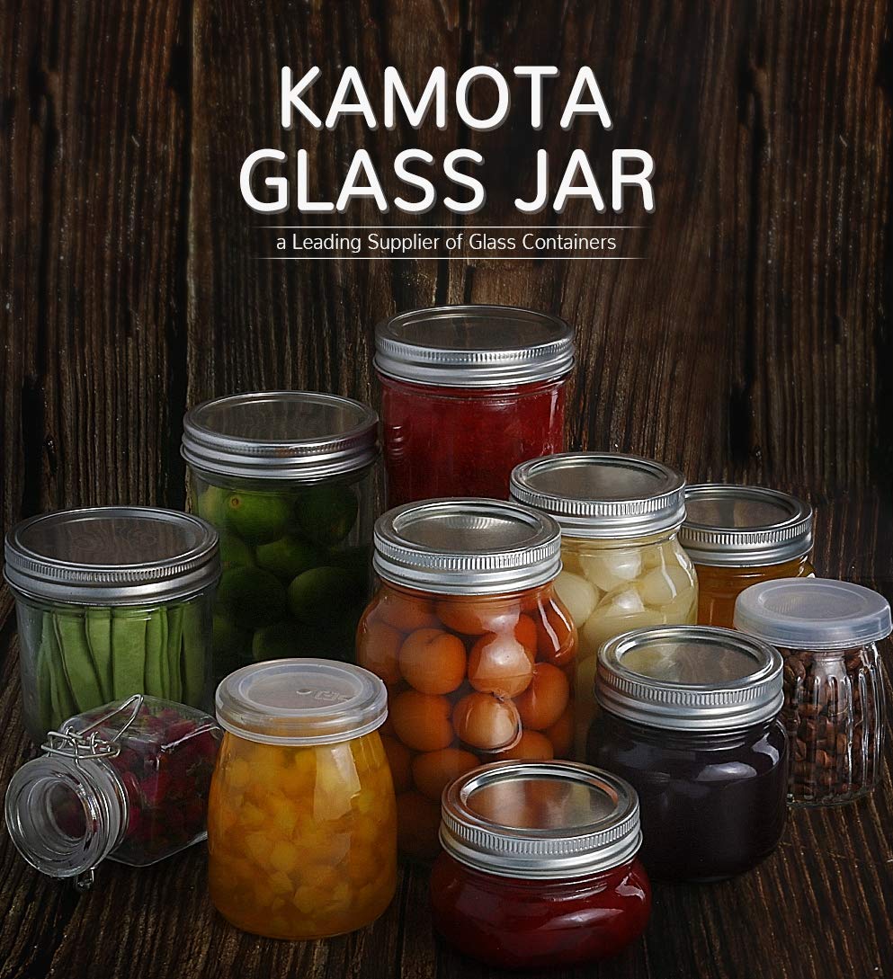 16oz Regular Mouth Mason Jars 12 Pack with Lids & Bands E680608