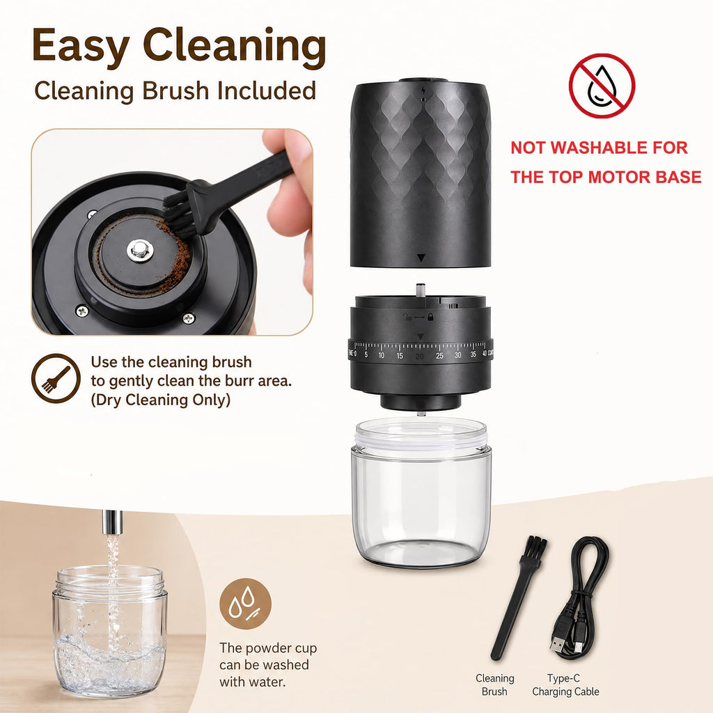 Cordless Burr Coffee Grinder E9035