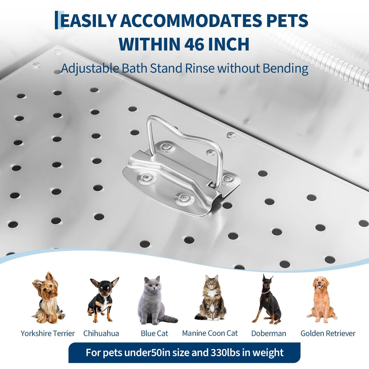 46 Inch Stainless Steel Dog Washing Station G63981