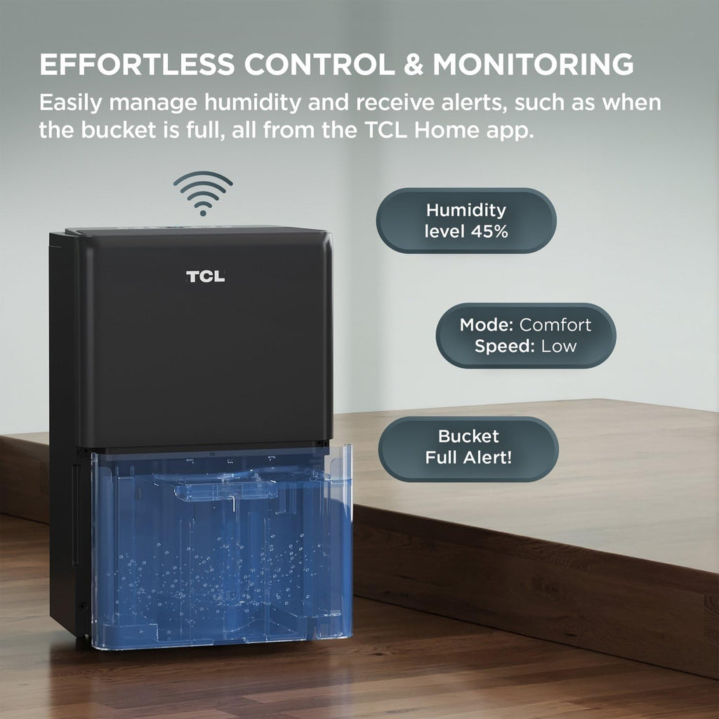 50-Pint Portable Smart Dehumidifier with Pump T911