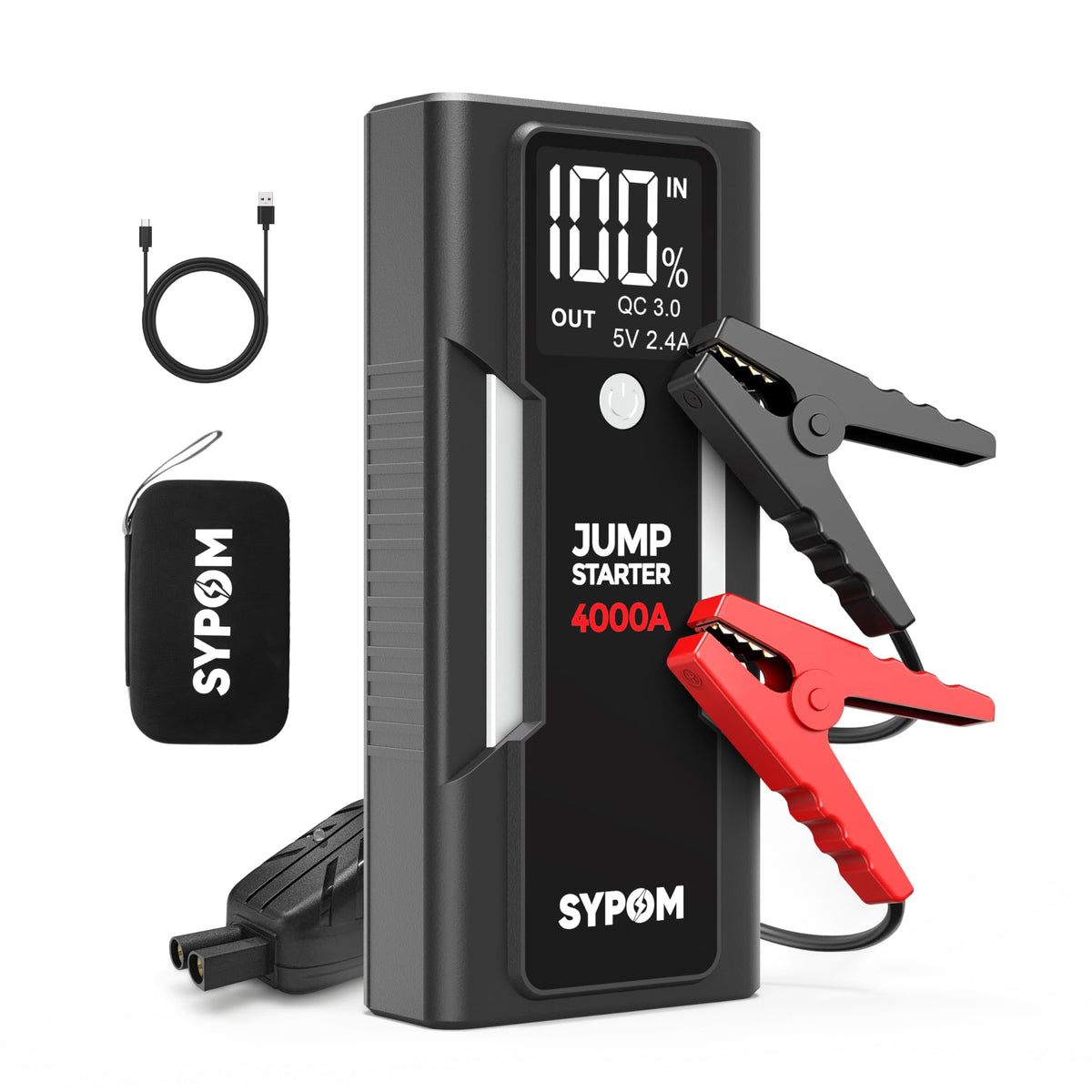 12V Portable Car Jump Starter Power Pack Q3593