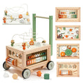 Wooden Baby Walker with Activity Cube D6257