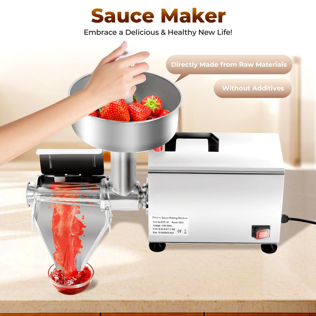 110V 450W Stainless Steel Electric Tomato Strainer X63420