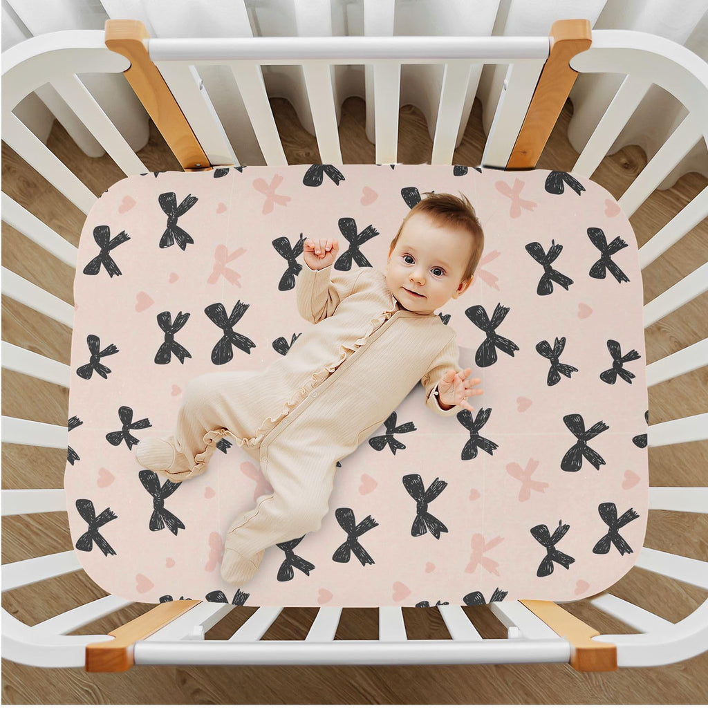 Soft Breathable Microfiber Fitted Crib Sheet R569