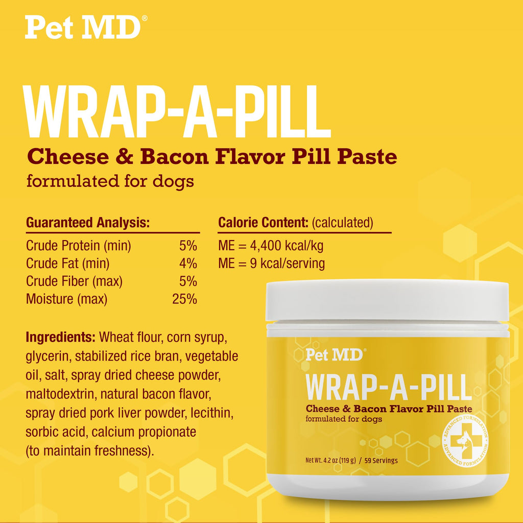 Peanut Butter, Cheese & Bacon Flavored Pill Paste for Dogs 4.2 oz I63706