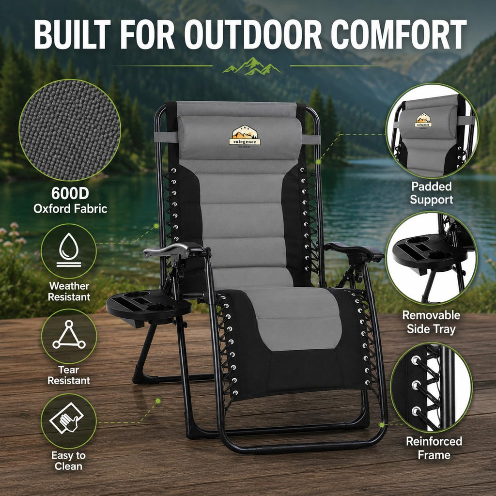 Oversized Zero Gravity Chair 400-lb Capacity Recliner Y1413