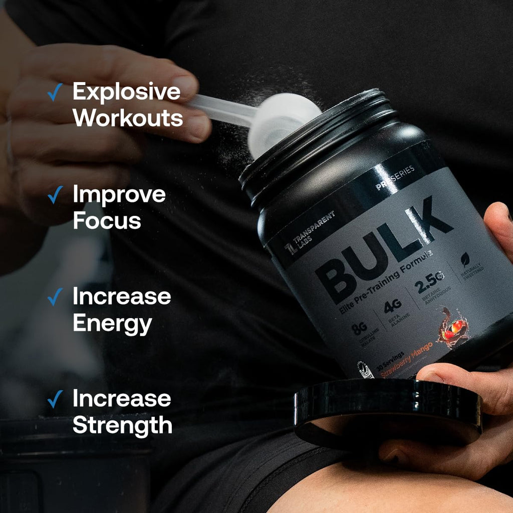 Sugar Free Pre Workout with Beta Alanine, Citrulline Malate & Caffeine, 30 Servings W81391
