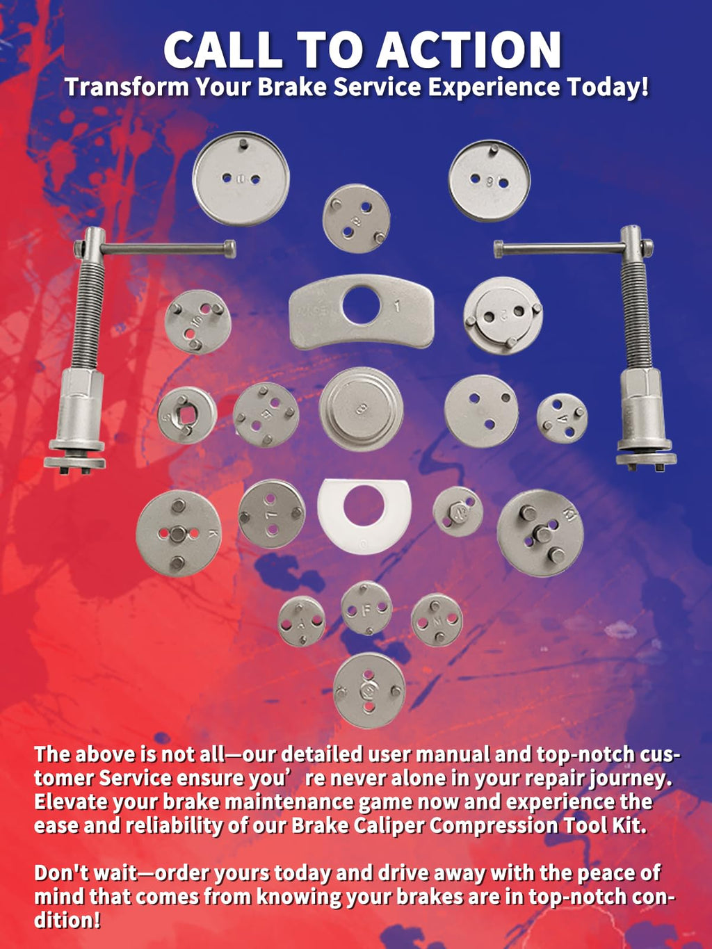 Heavy Duty Disc Brake Caliper Compression Tool B5834