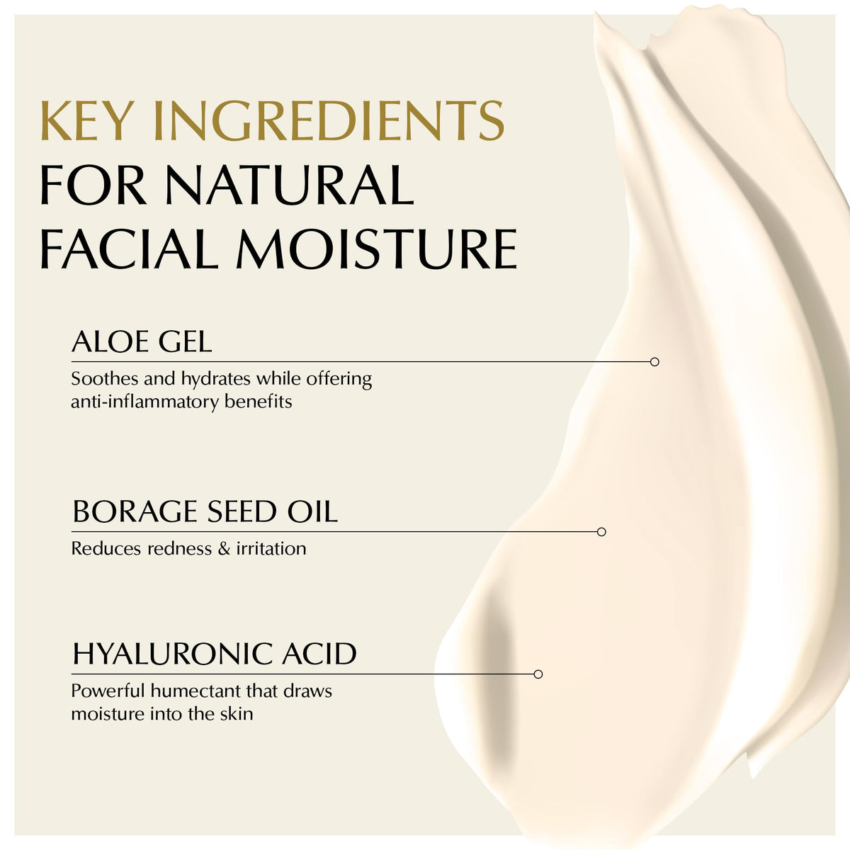Sensitive Skin Face Moisturizer with Hyaluronic Acid & Aloe 30ml W77133