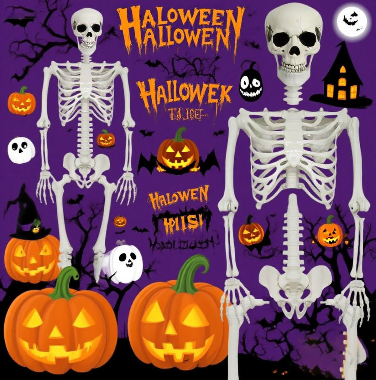 5.4ft Life Size Skeleton with Movable Joints R66812