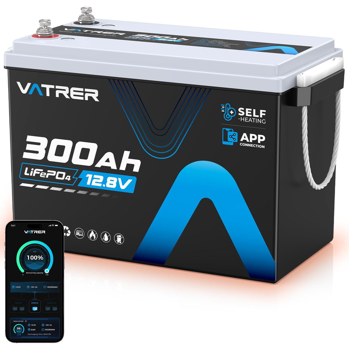 12V 300AH LiFePO4 Lithium Battery Y71891