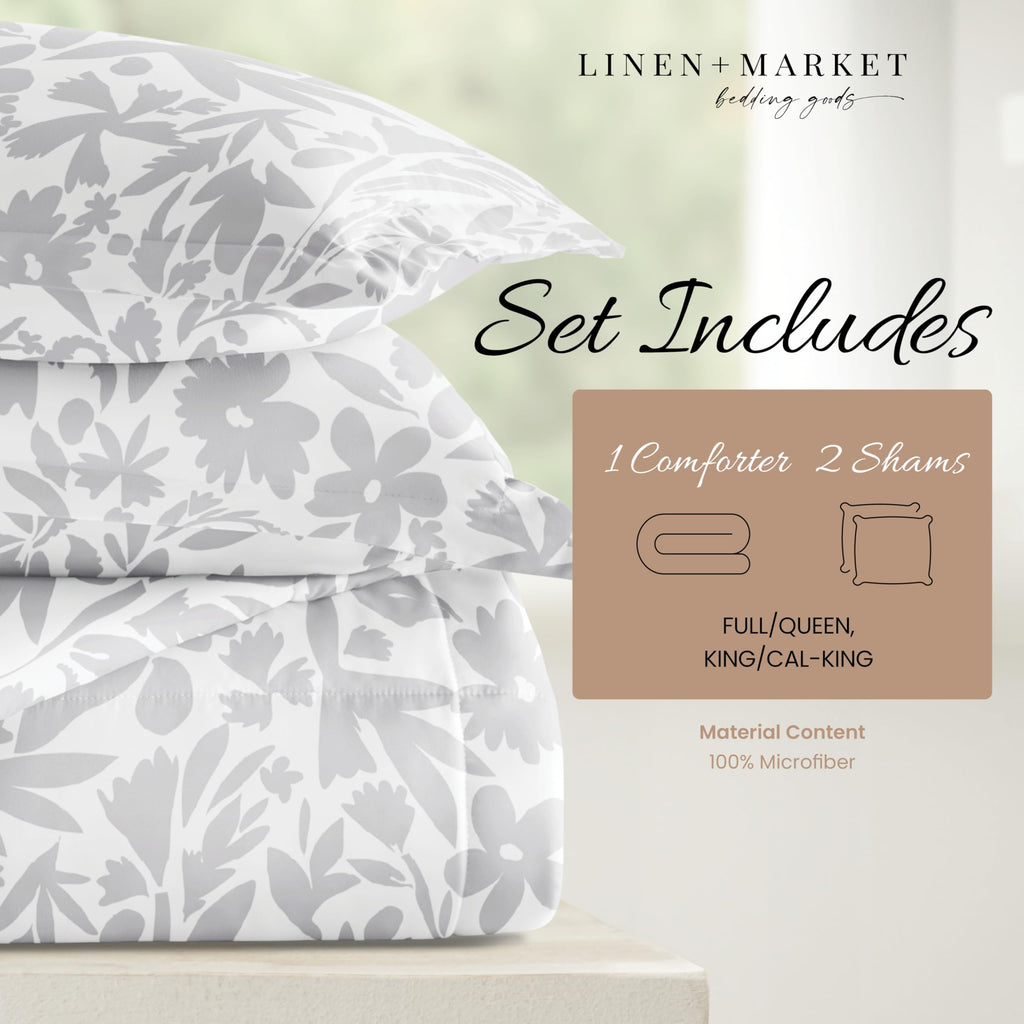 King 3 Piece Down Alternative Comforter Set W2880