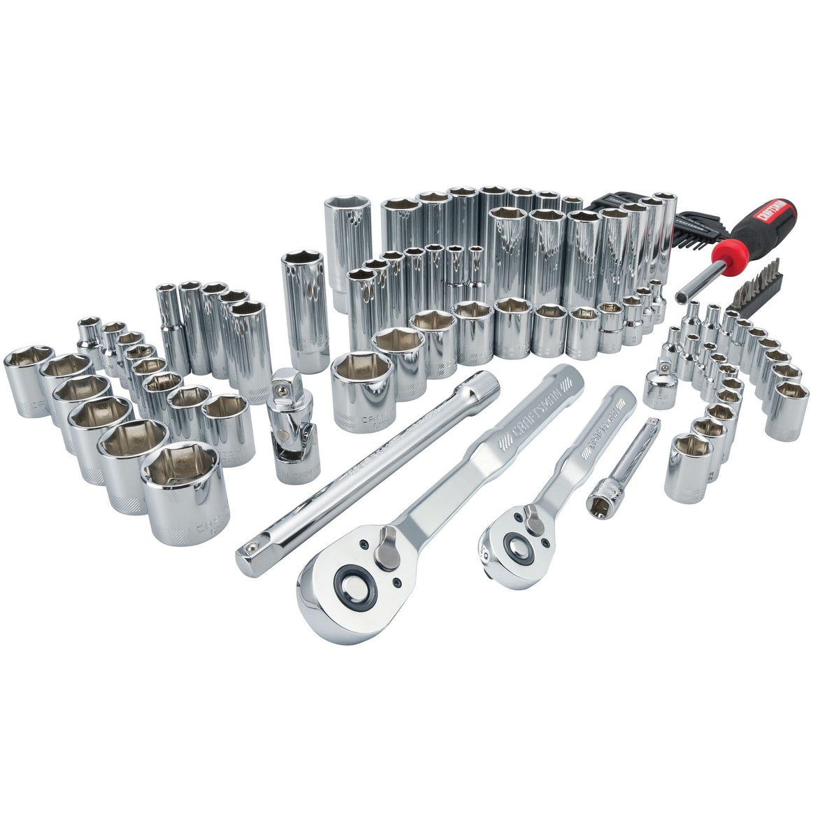 105 Pcs Standard and Metric Mechanics Tool Set with Case D59897