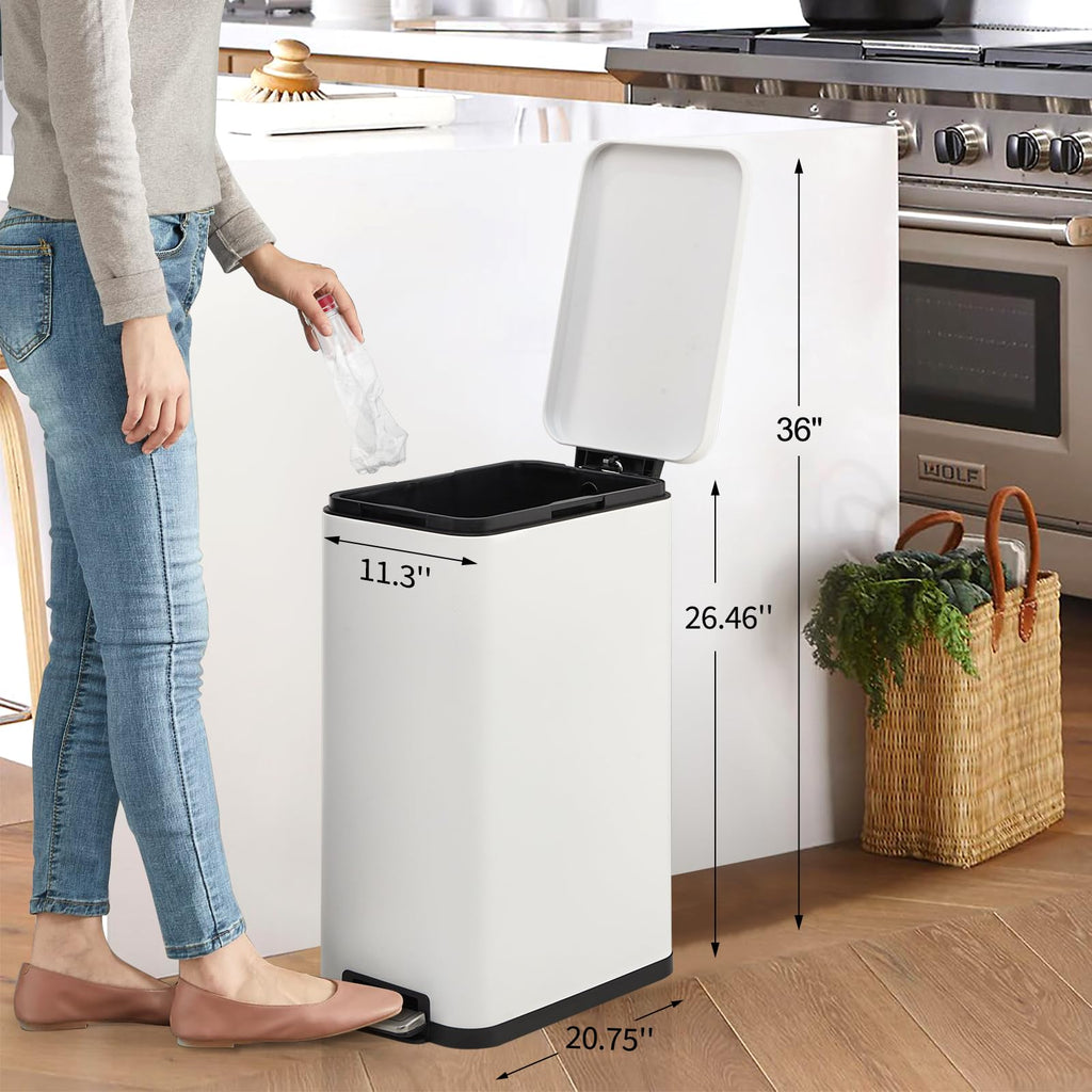 Kitchen Trash Can 13.2 gal Step Soft-Close T742890